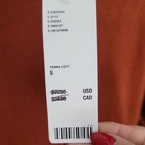 Urban Outfitters Deep Terra Cotta  Wrap Blouse - Picture 8 of 10